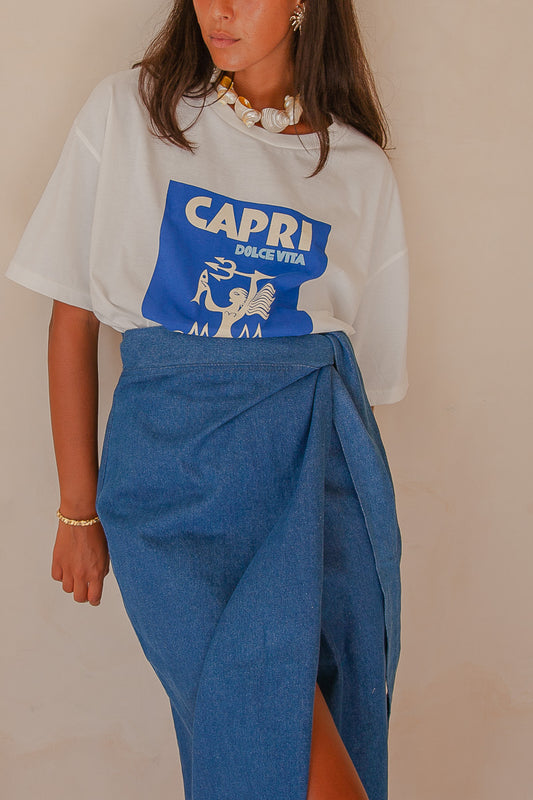 Anna Denim Wrap Skirt -W/S Pack of 3