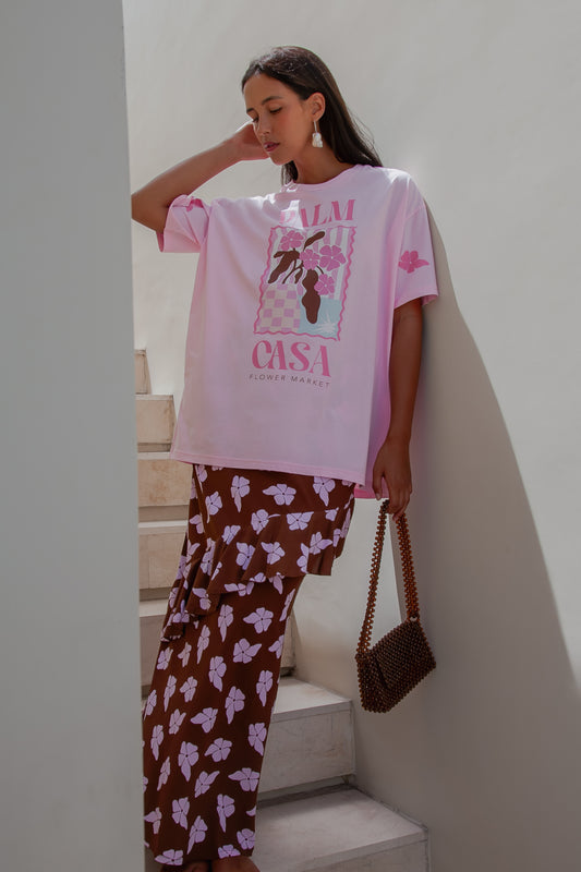 Flower Market T-shirt - Pink