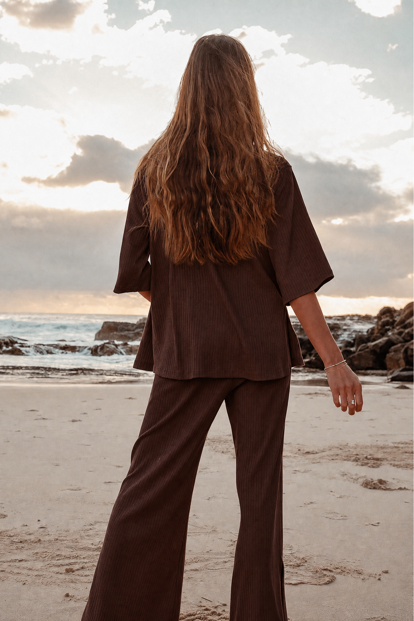 Luxe Knit Top - Brown | W/S Pack of 5