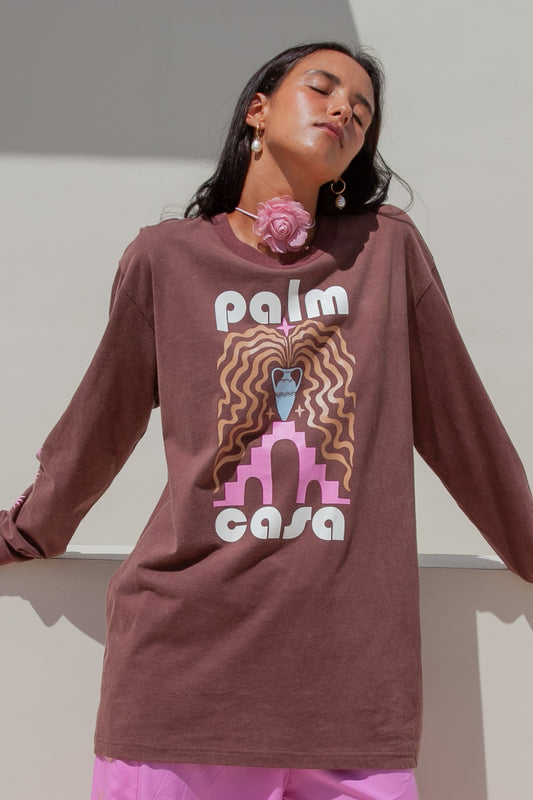 Berber T-Shirt | Brown Long Sleeve - W/S Pack of 5