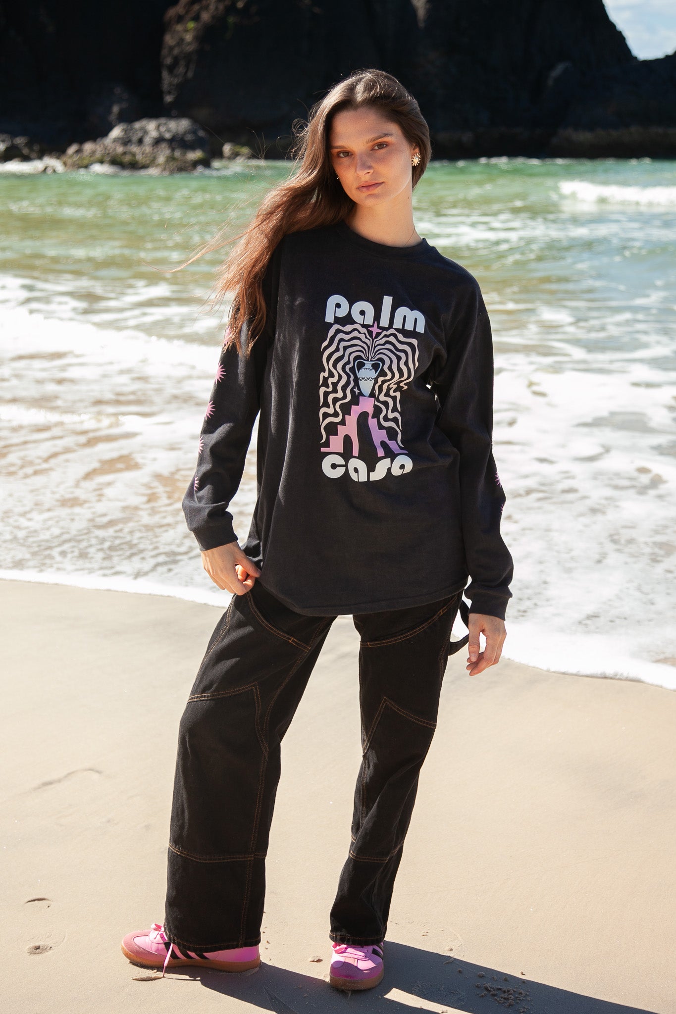 Berber T-Shirt | Vintage Black - Long Sleeve