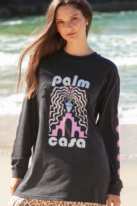 Berber T-Shirt | Vintage Black - Long Sleeve