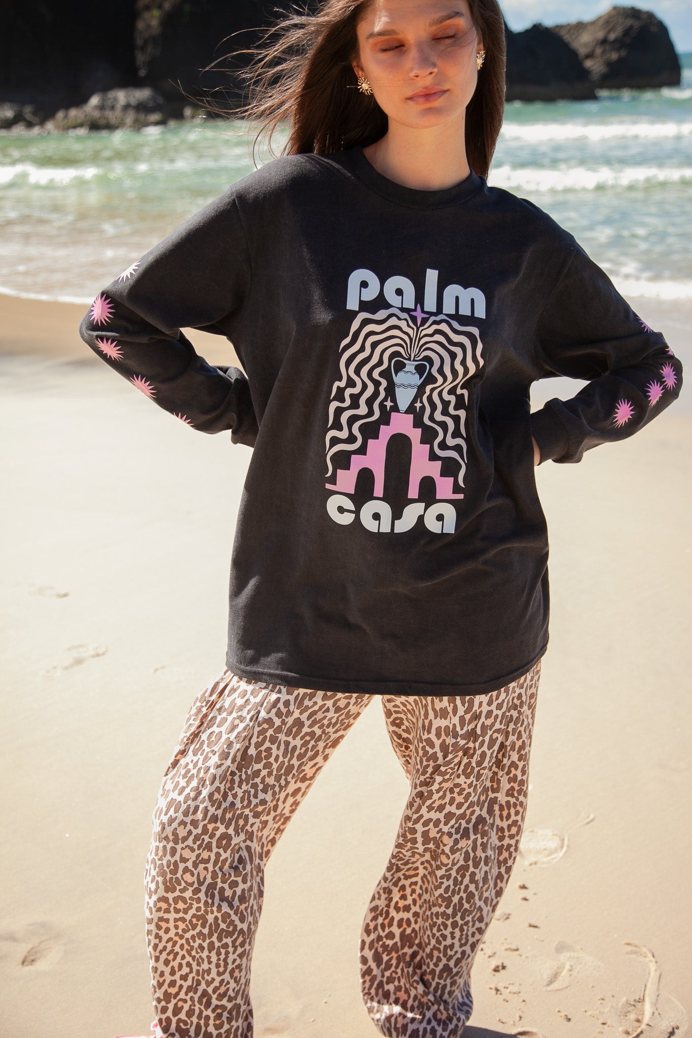 Berber T-Shirt | Vintage Black - Long Sleeve