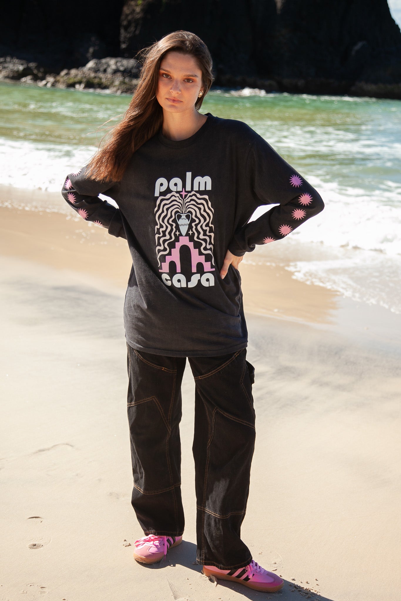Berber T-Shirt | Vintage Black - Long Sleeve