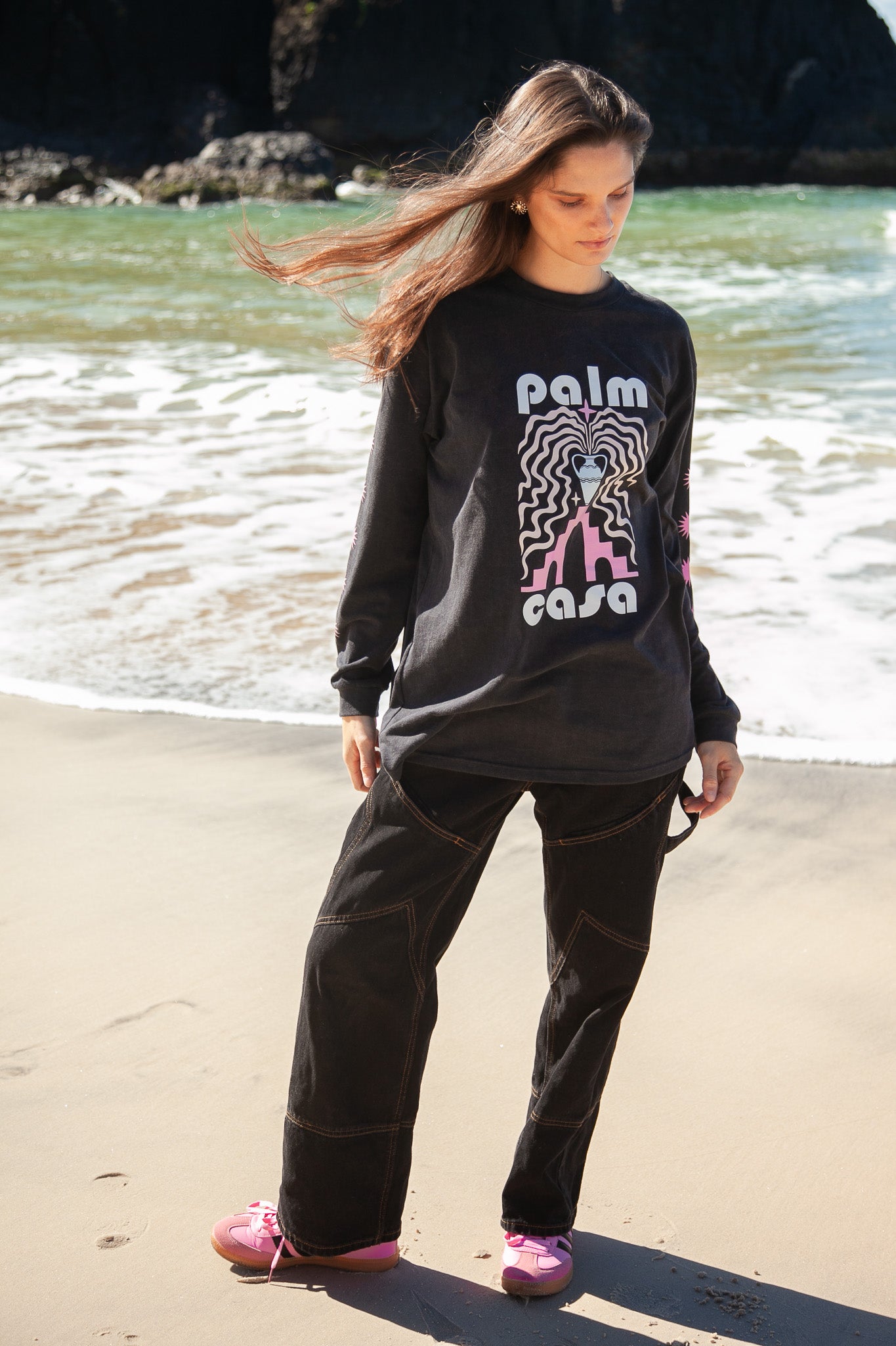 Berber T-Shirt | Vintage Black - Long Sleeve