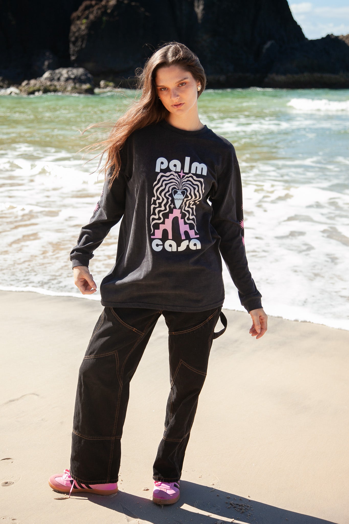 Berber T-Shirt | Vintage Black - Long Sleeve