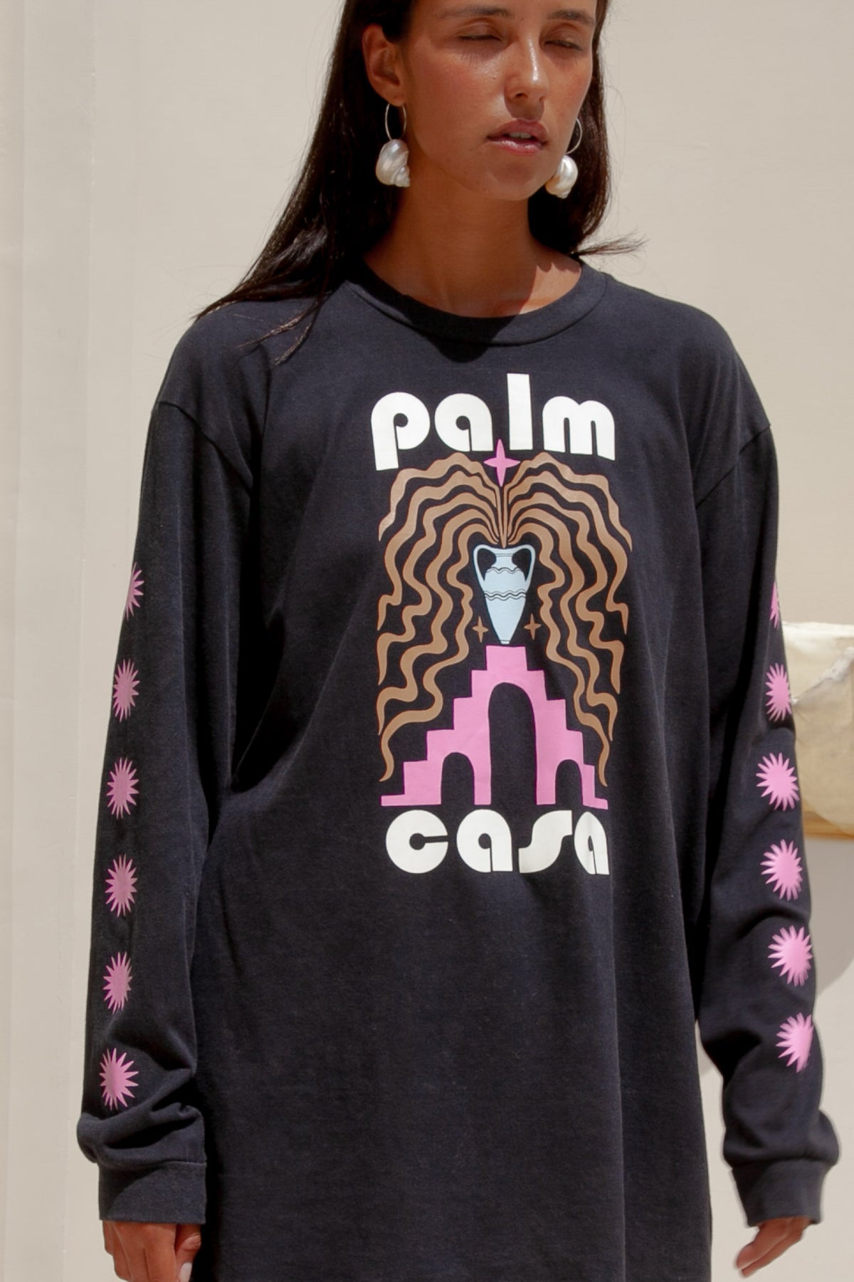 Berber T-Shirt | Vintage Black Long Sleeve - W/S Pack of 5