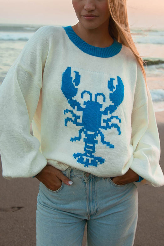 Summer Lobster Print Shirt Pants Two-piece Set main image 0