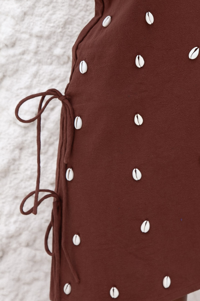 Dede Cowrie Shell Beaded Dress | W/S Pack of 5