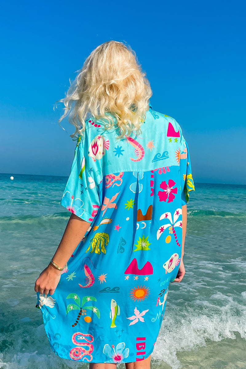 Hibiscus Dreams Shirt Dress - W/S Pack of 3