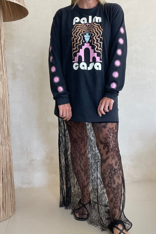 Berber T-Shirt | Vintage Black - Long Sleeve