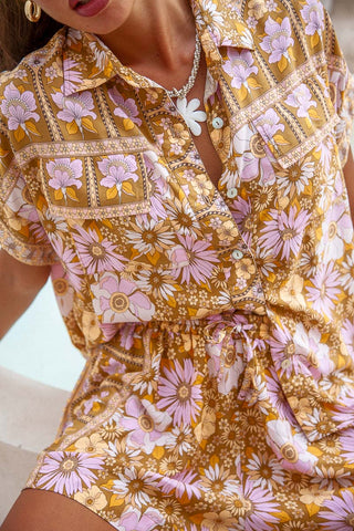 Pansy Floral Blouse
