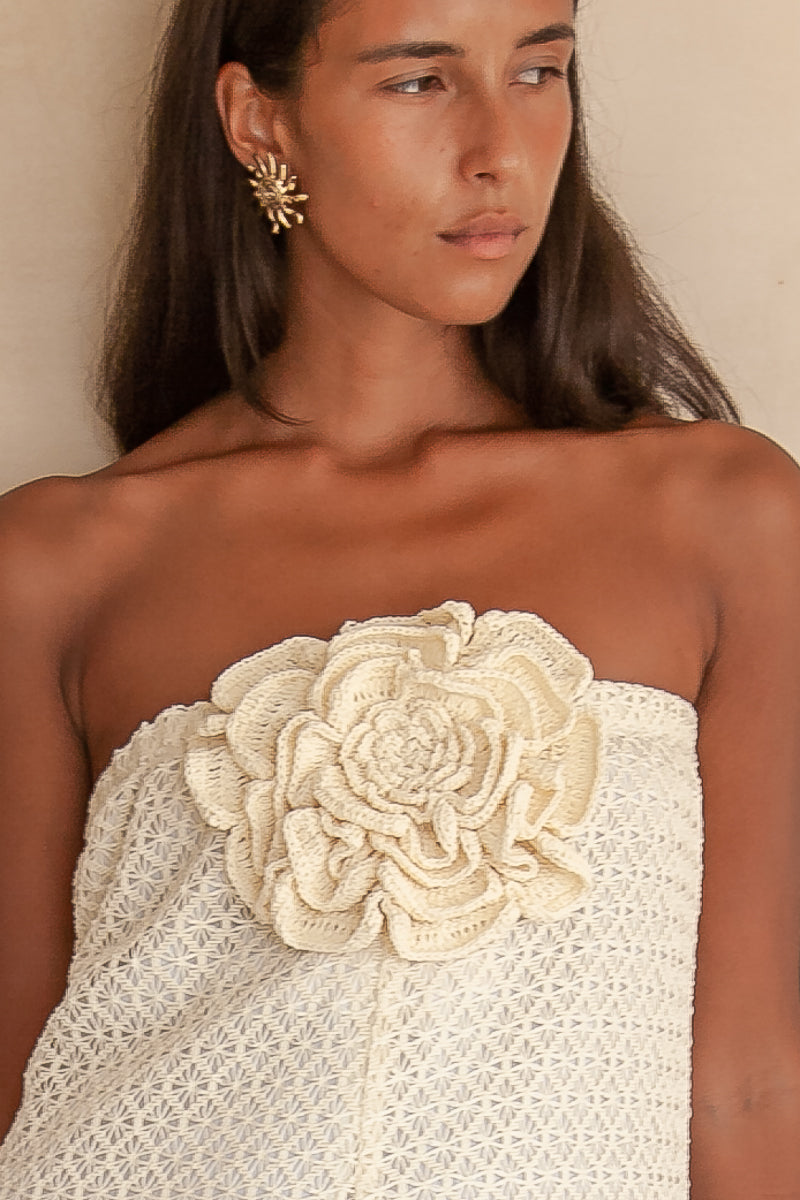 Maya Flower Lace Maxi