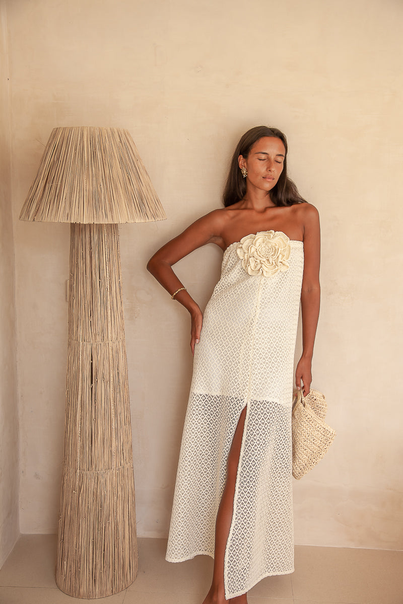 Maya Flower Lace Maxi
