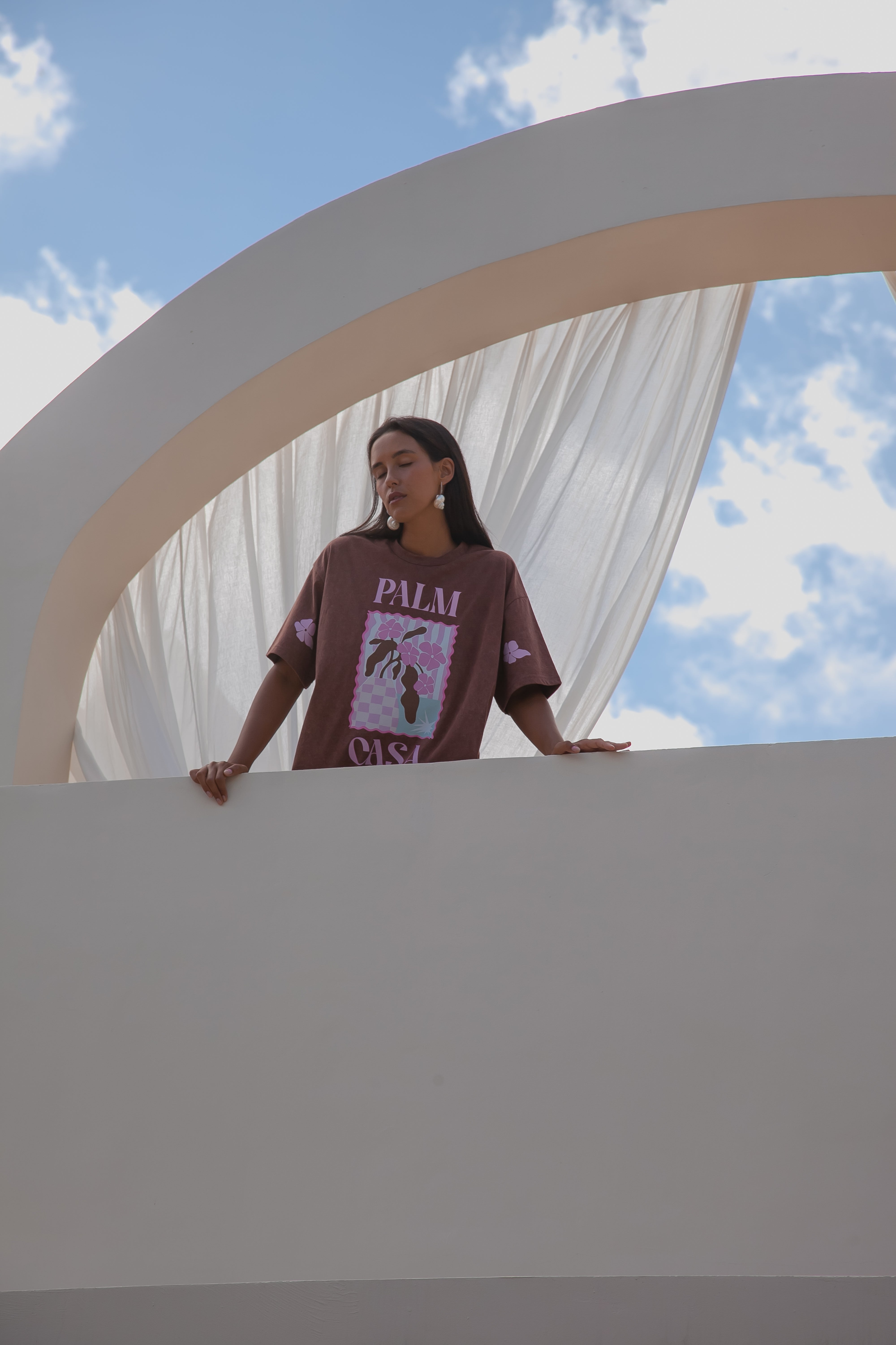 Flower Market T-shirt - Brown