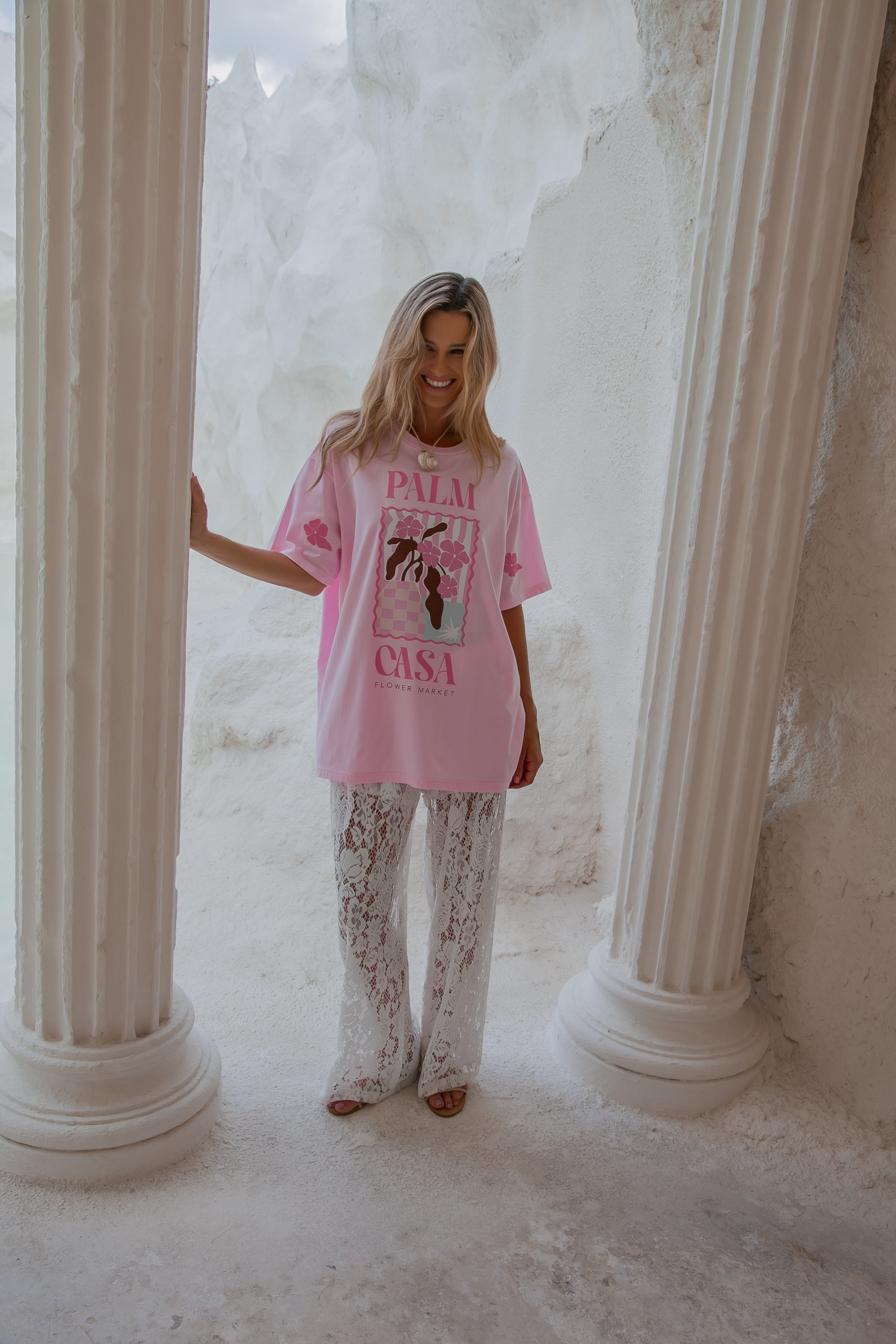 Flower Market T-shirt - Pink