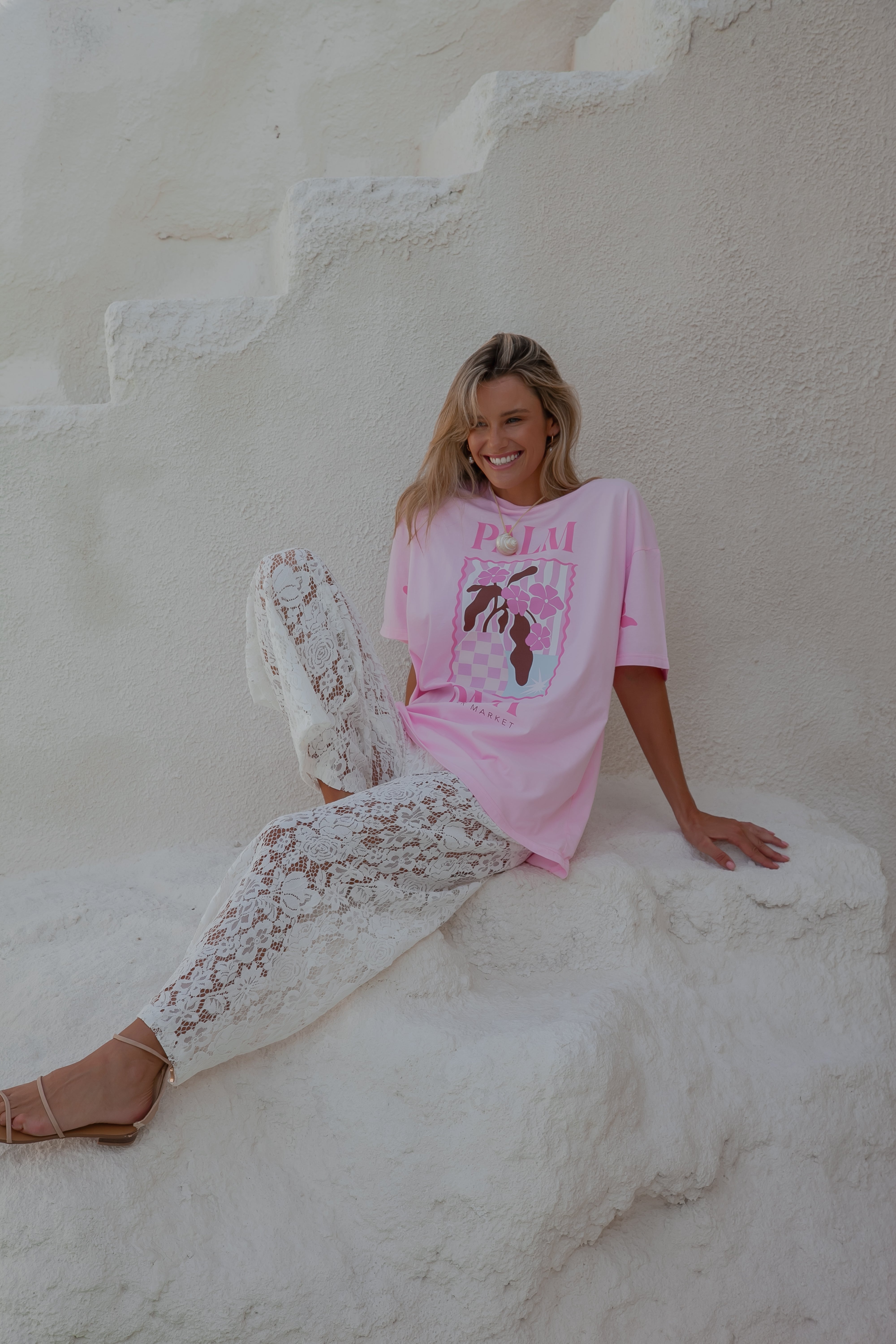 Flower Market T-shirt - Pink