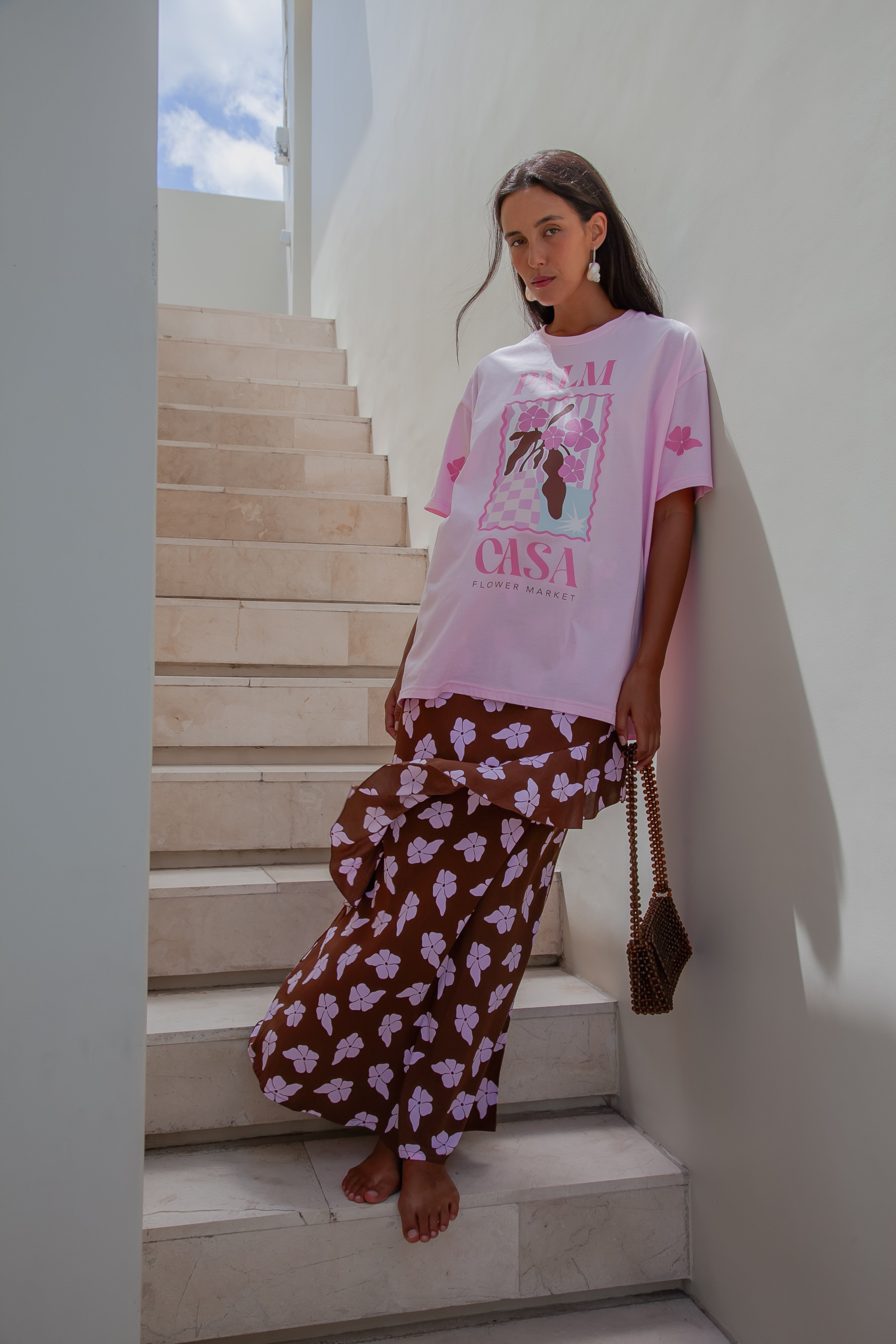Flower Market T-shirt - Pink
