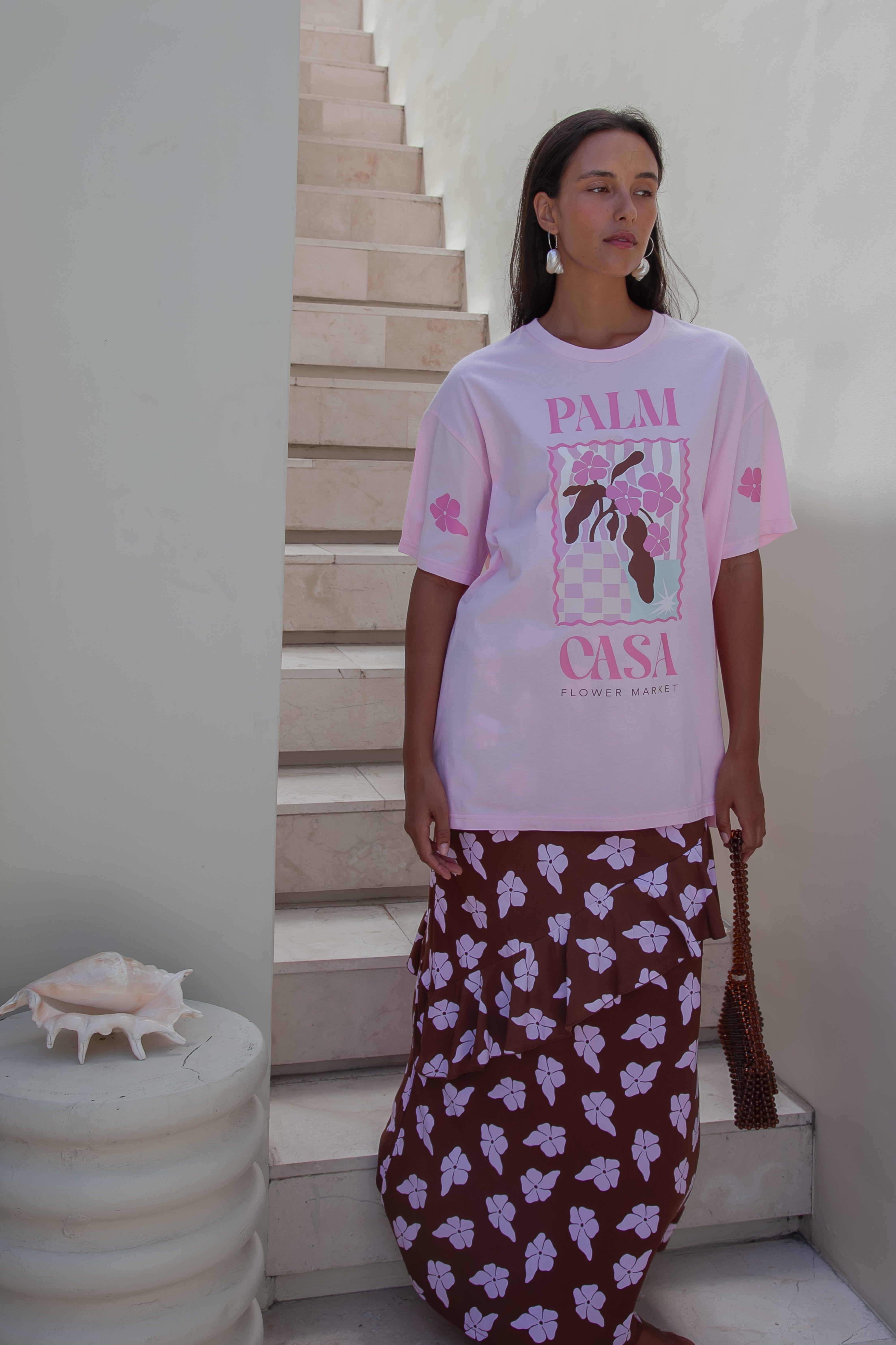 Flower Market T-shirt - Pink