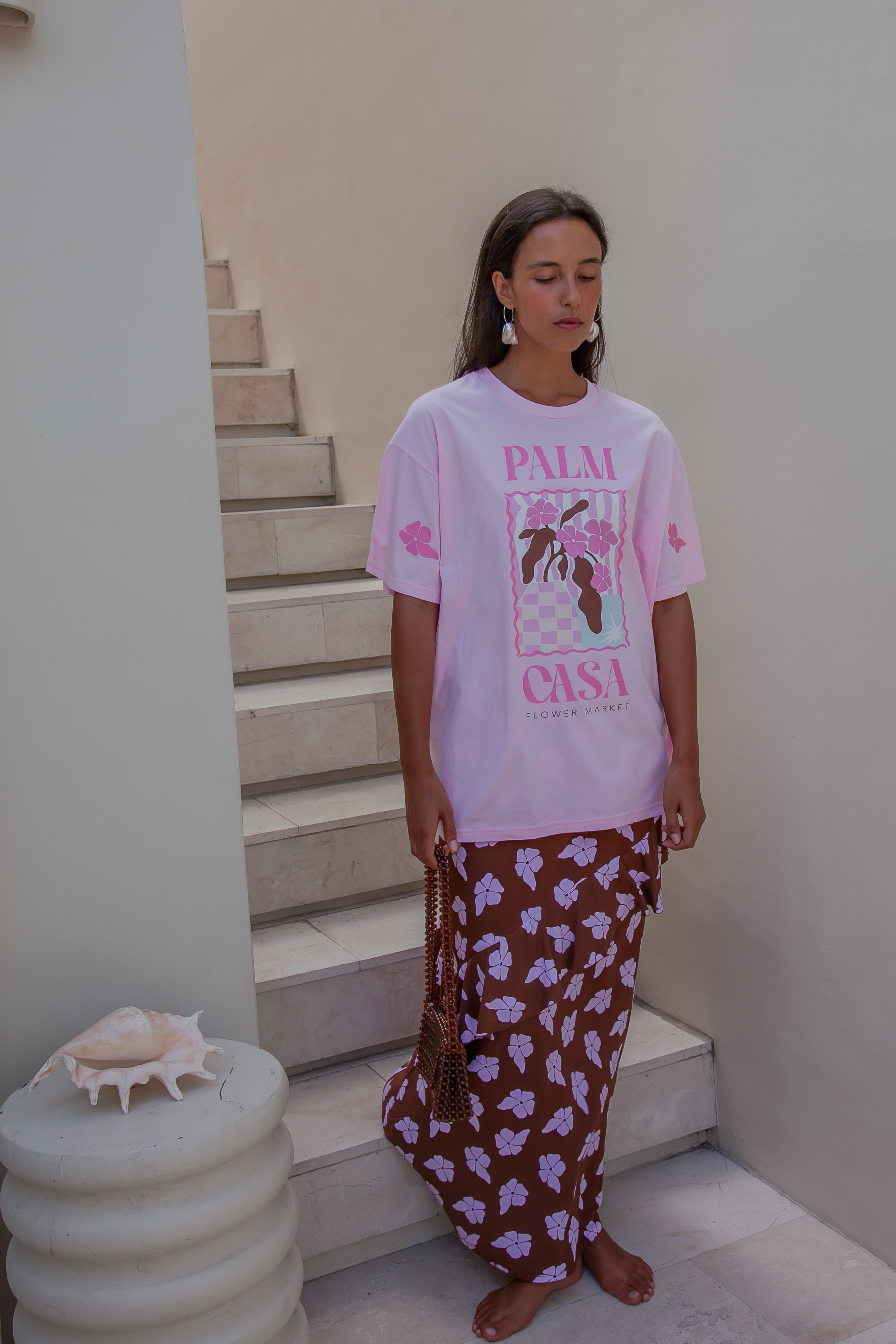 Flower Market T-shirt - Pink