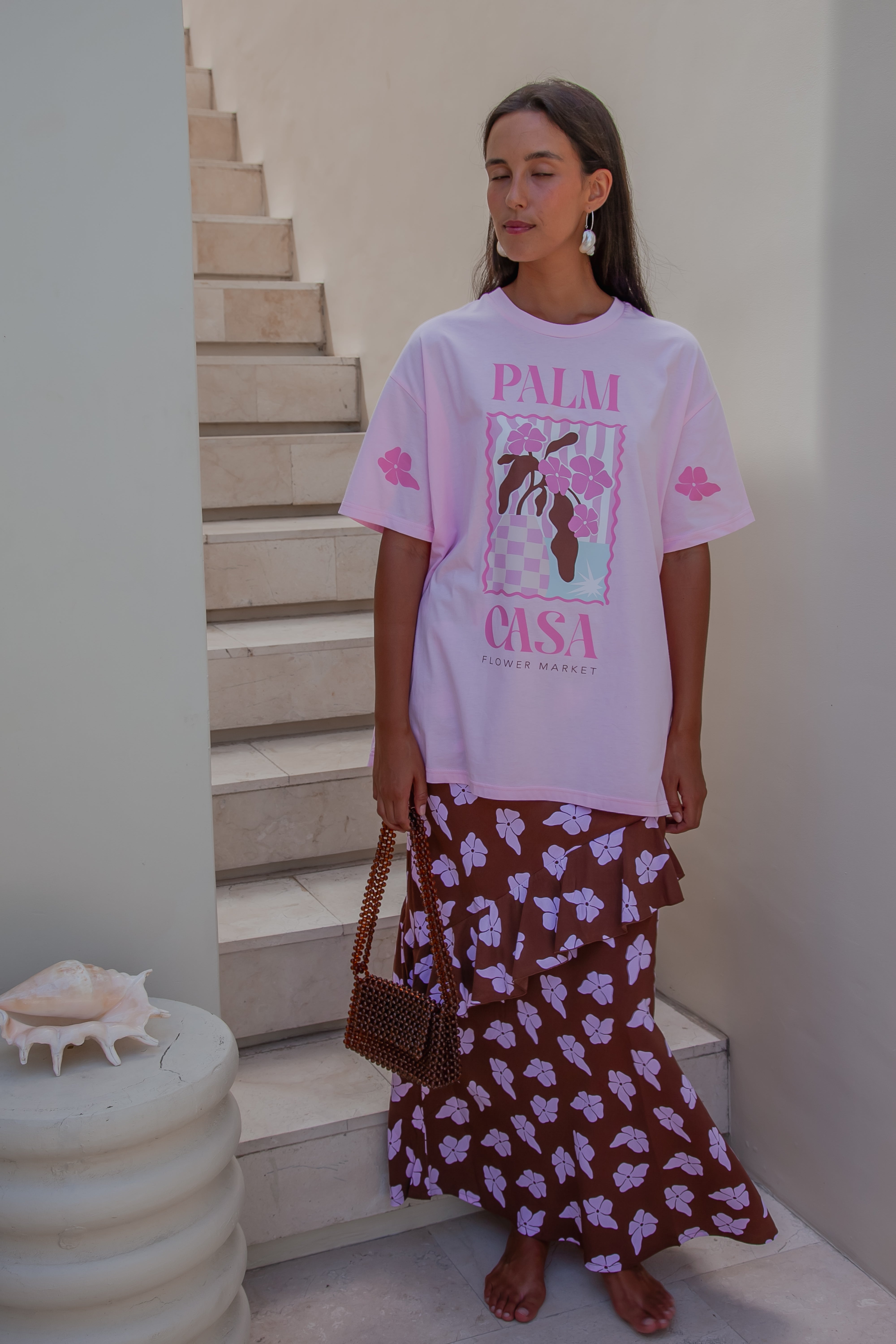 Flower Market T-shirt - Pink