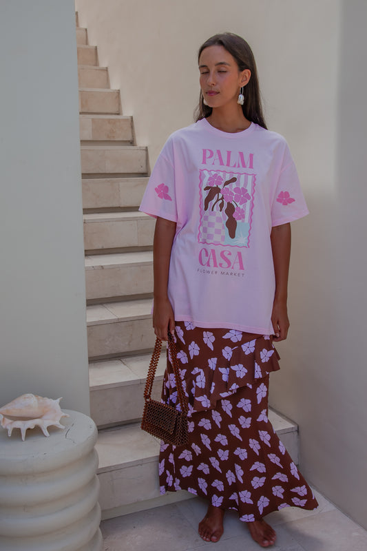 Flower Market T-shirt Pink | W/S Pack of 3