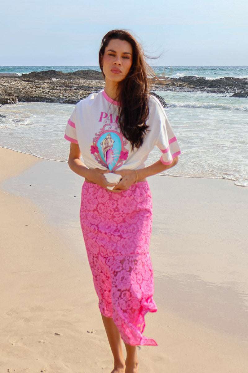 Hanky Lace Skirt Pink - W/S Pack of 5