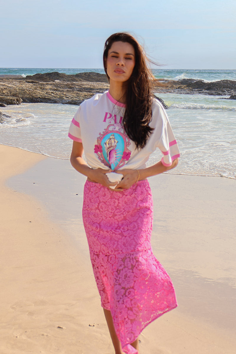 Hanky Lace Skirt Pink - W/S Pack of 5