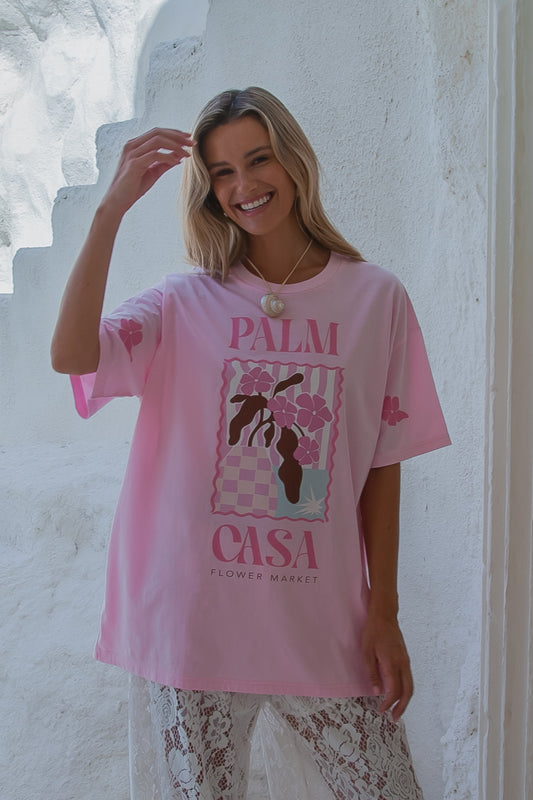 Flower Market T-shirt - Pink