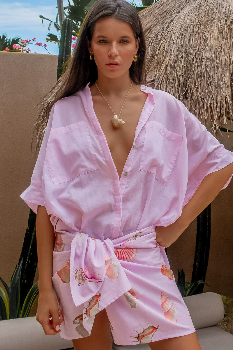 Sage Blouse - Pale Pink