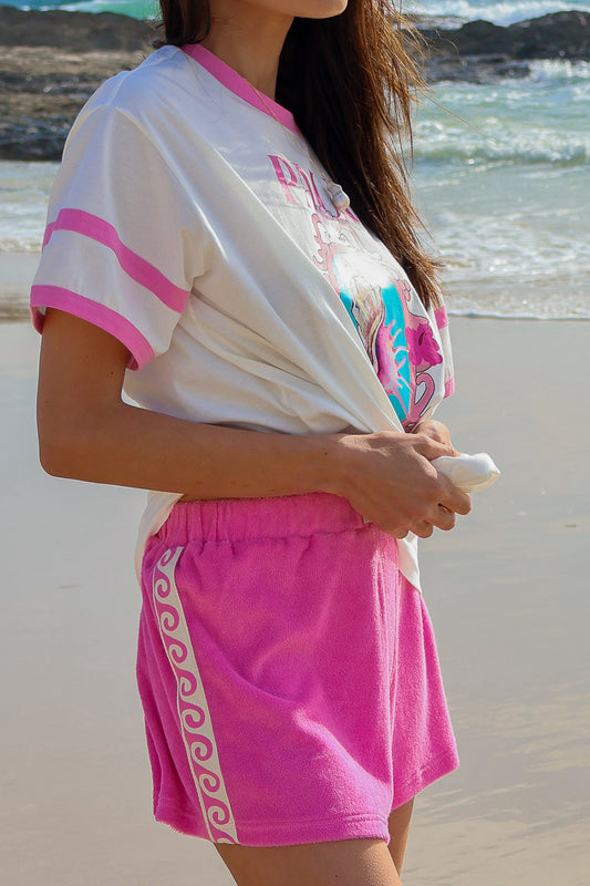 Terry Shorts Pink | W/S Pack of 5