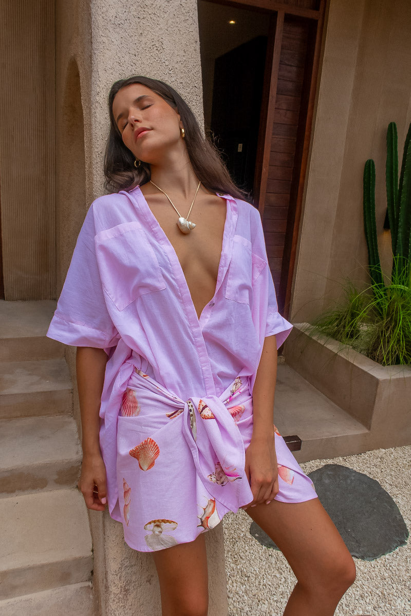 Sage Blouse - Pale Pink