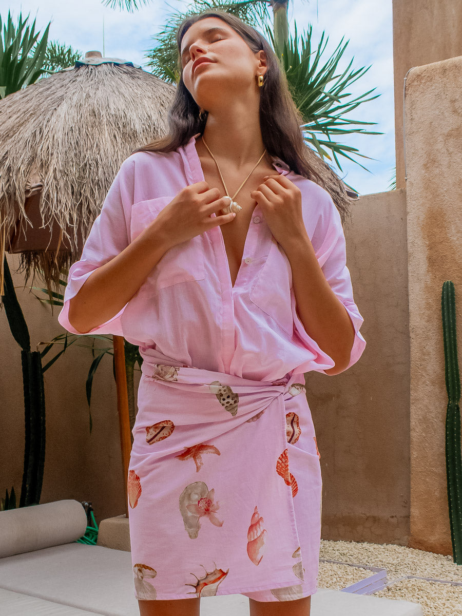 Sage Blouse - Pale Pink