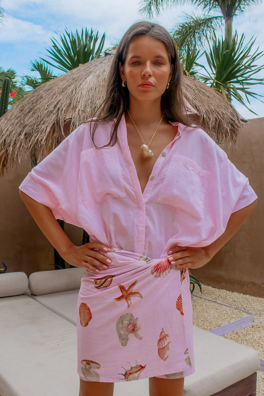 Sage Blouse - Pale Pink