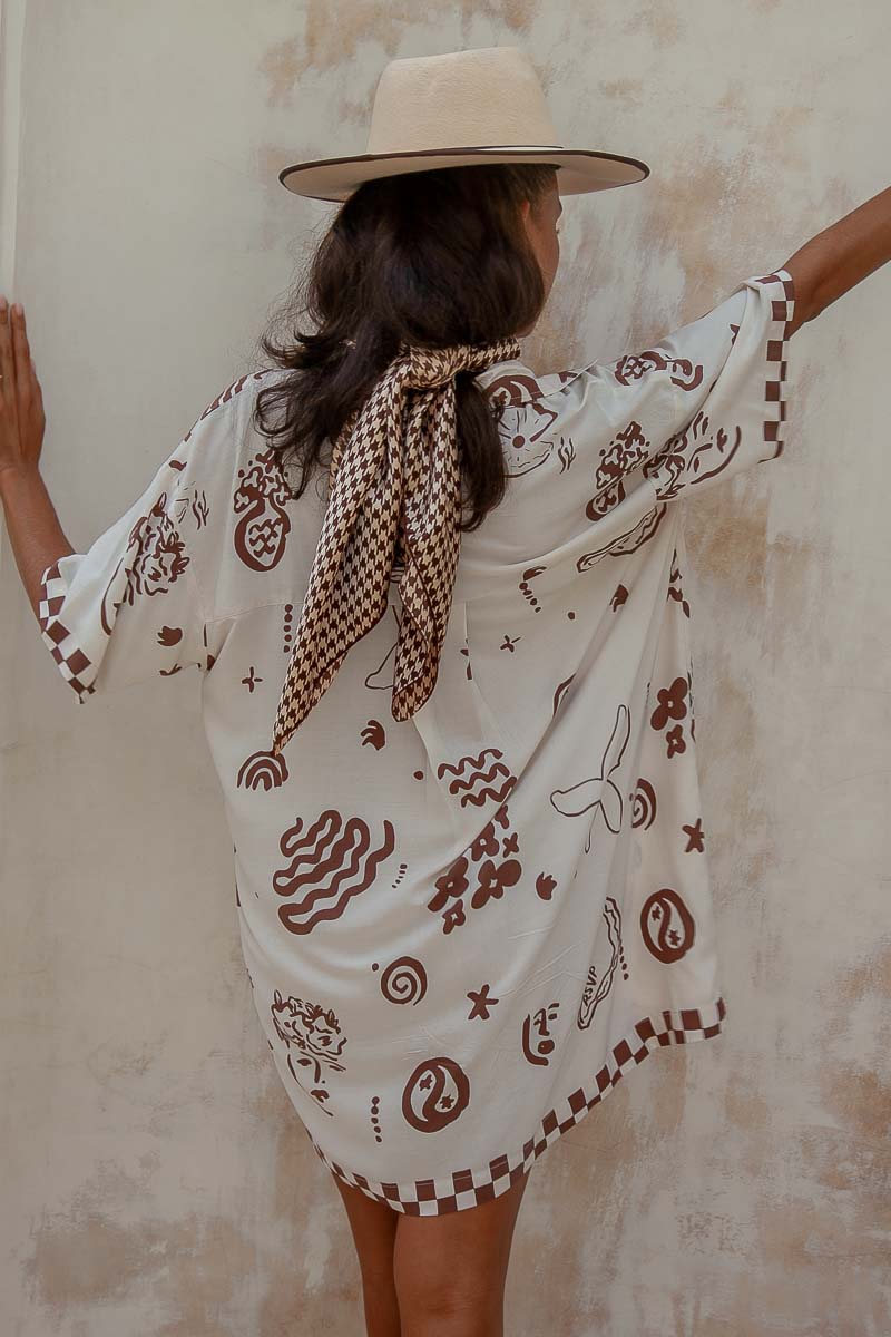 RSVP Shirt Dress- Cream