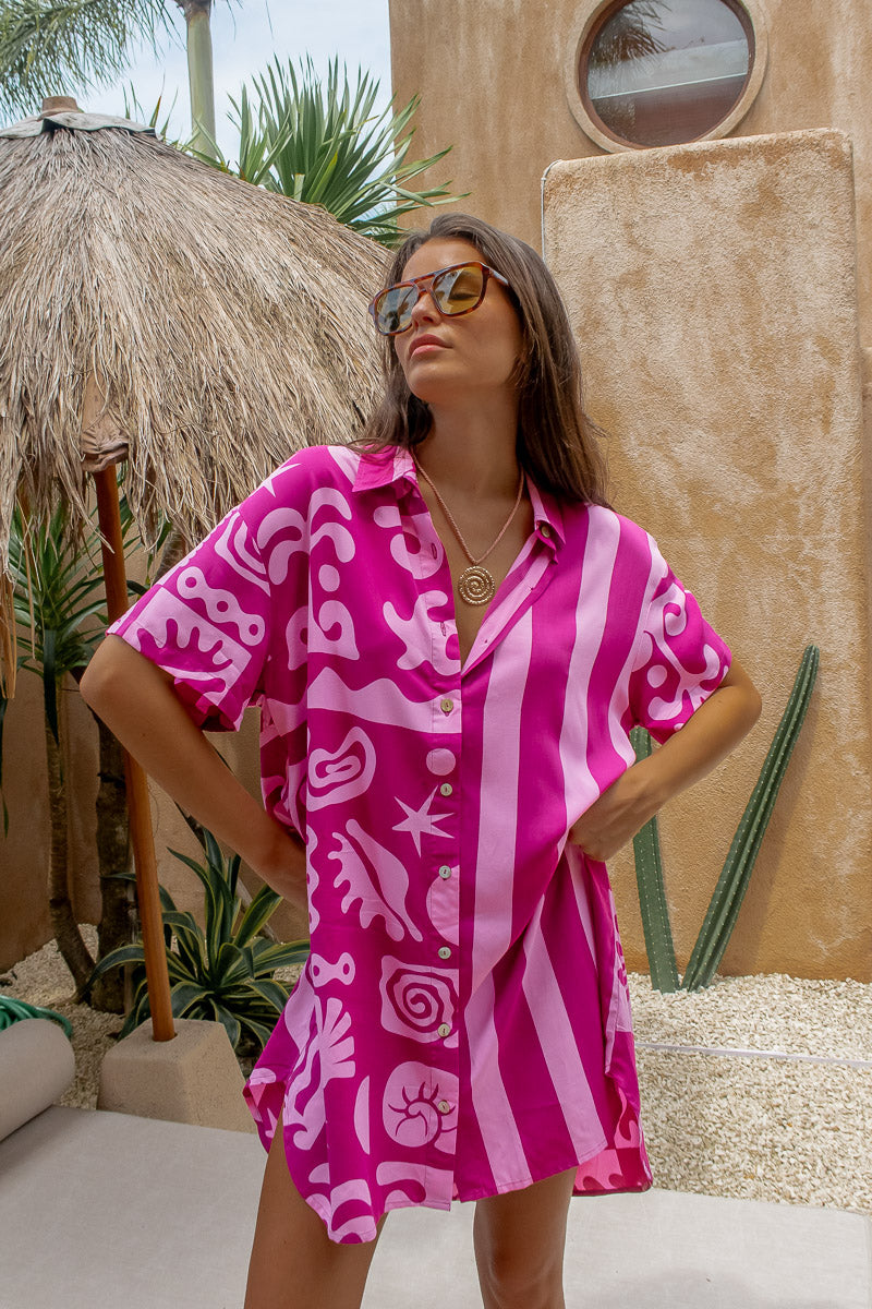 Tanzanite Shirt Dress | W/S Pack of 4