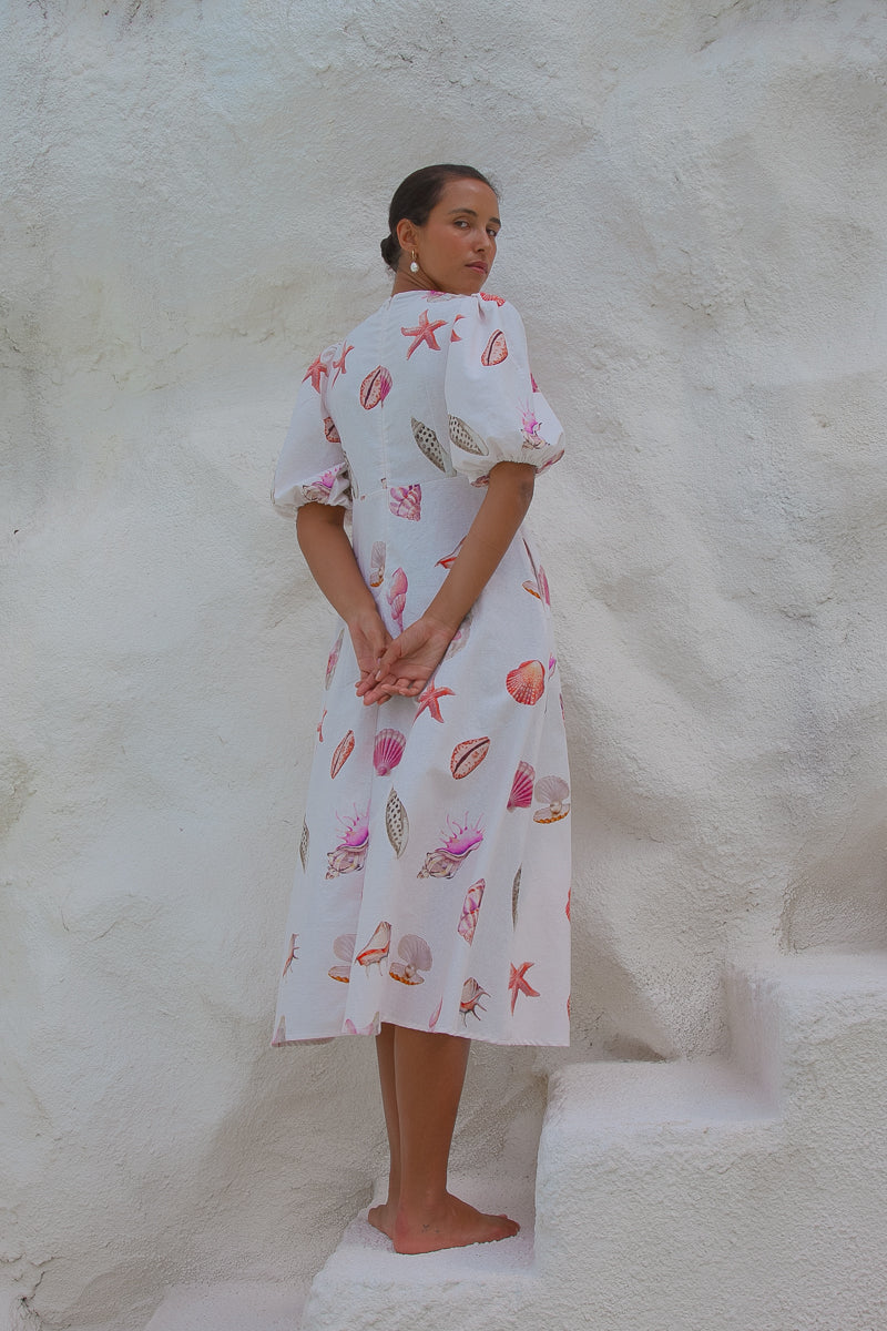 Corsica Shell Maxi Dress - White