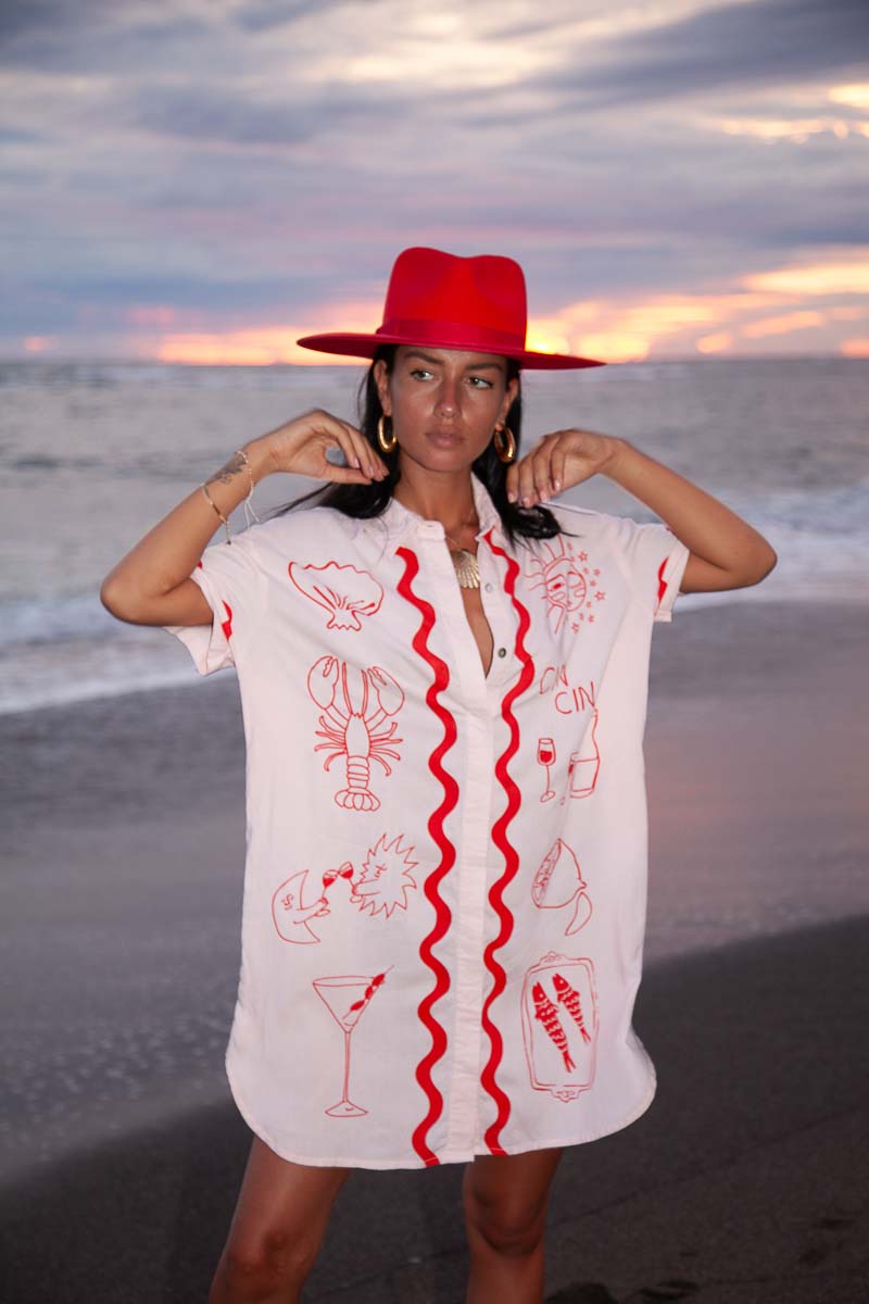 Wine Club Shirt Dress- W/S Pack of 4