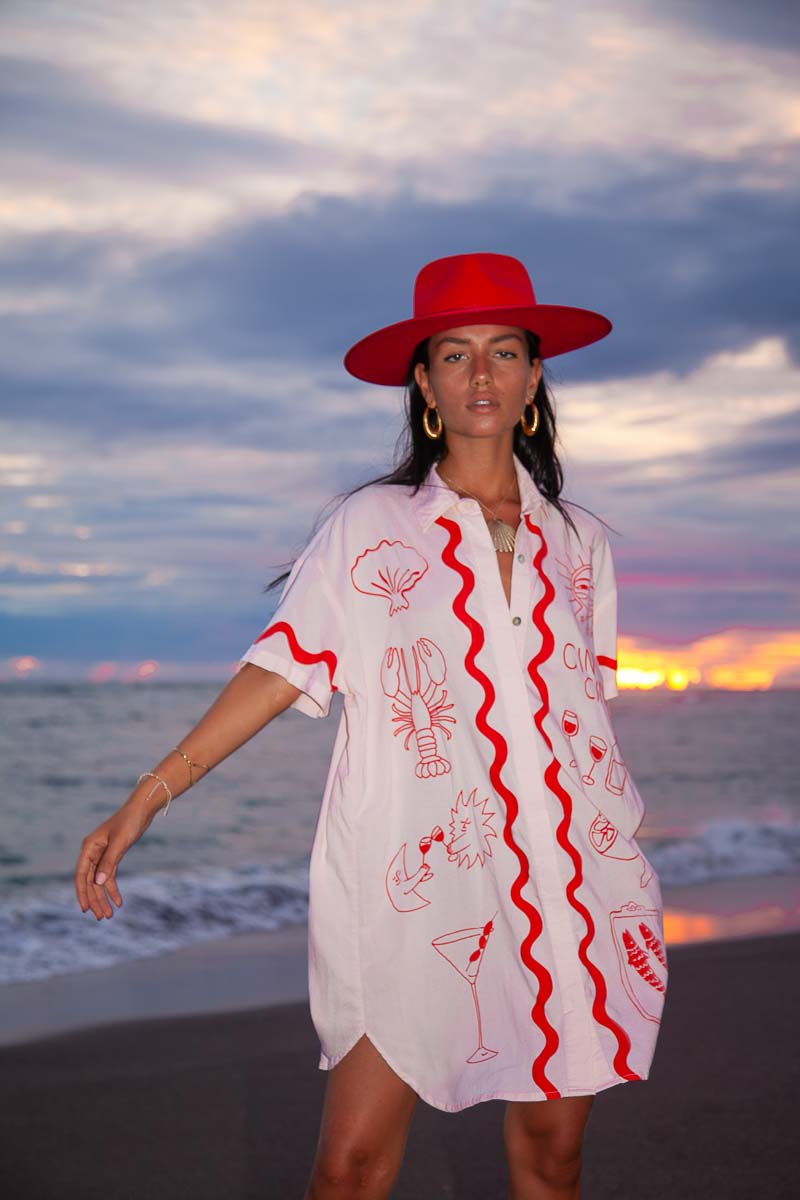 Wine Club Shirt Dress- W/S Pack of 4