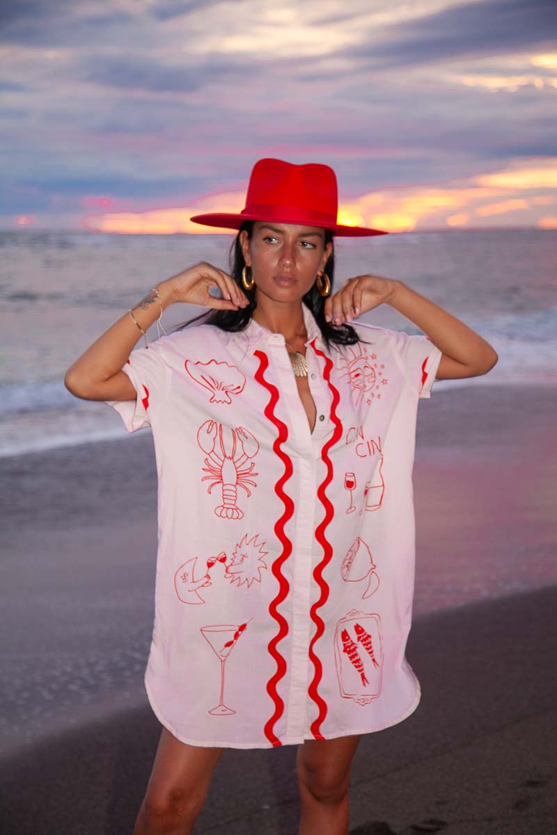 Wine Club Shirt Dress- W/S Pack of 4