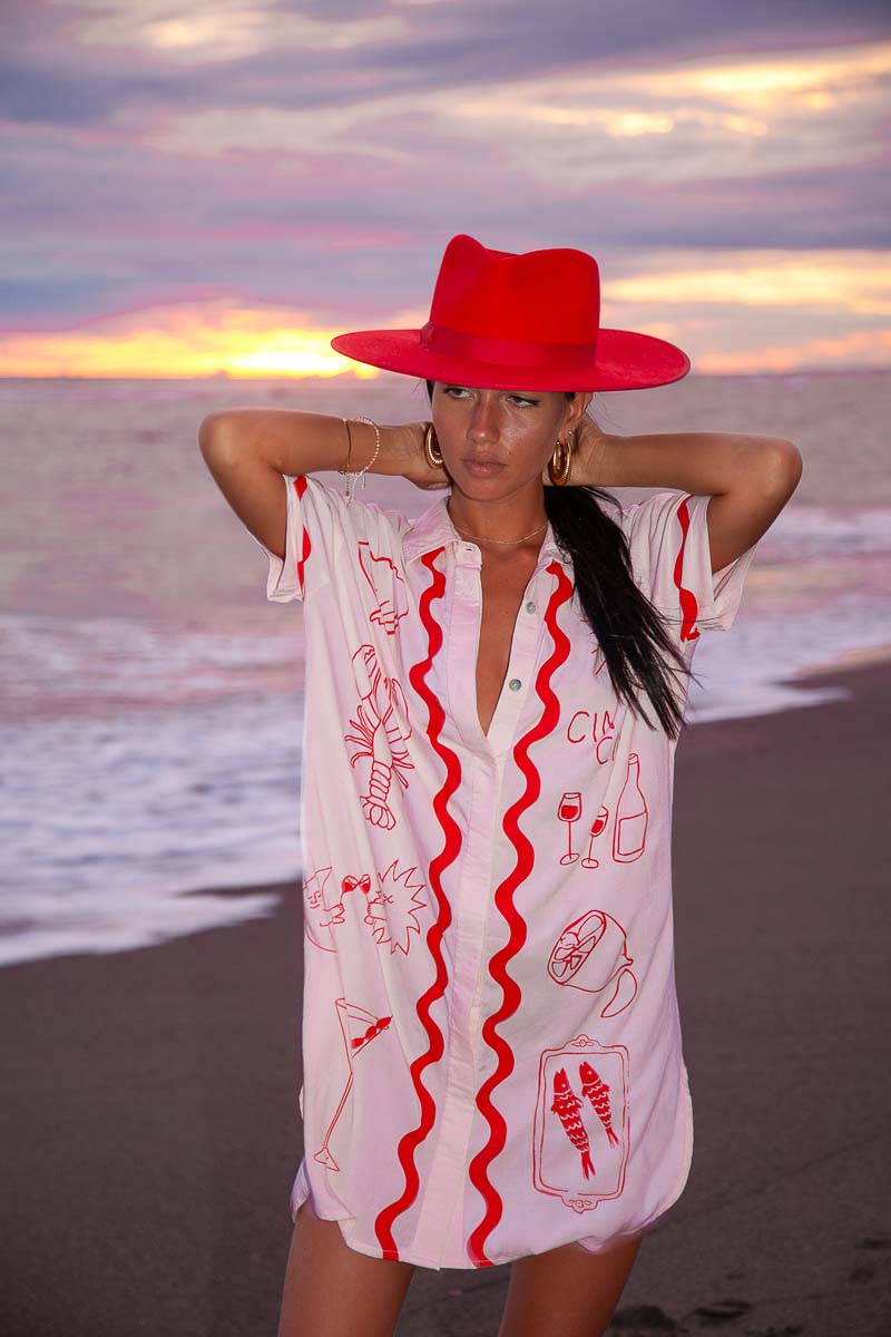 Wine Club Shirt Dress- W/S Pack of 4