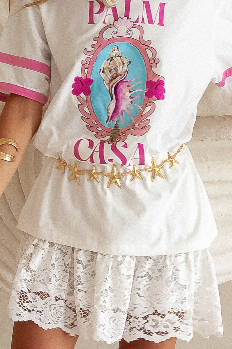 Gold Star-Fish Chain  Waist Belt