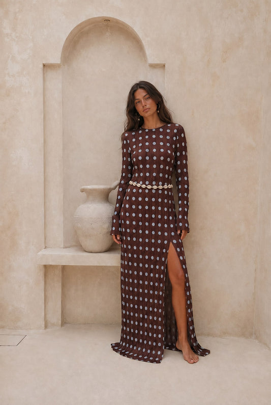 Isla Dot Maxi Dress (Pre-Order)