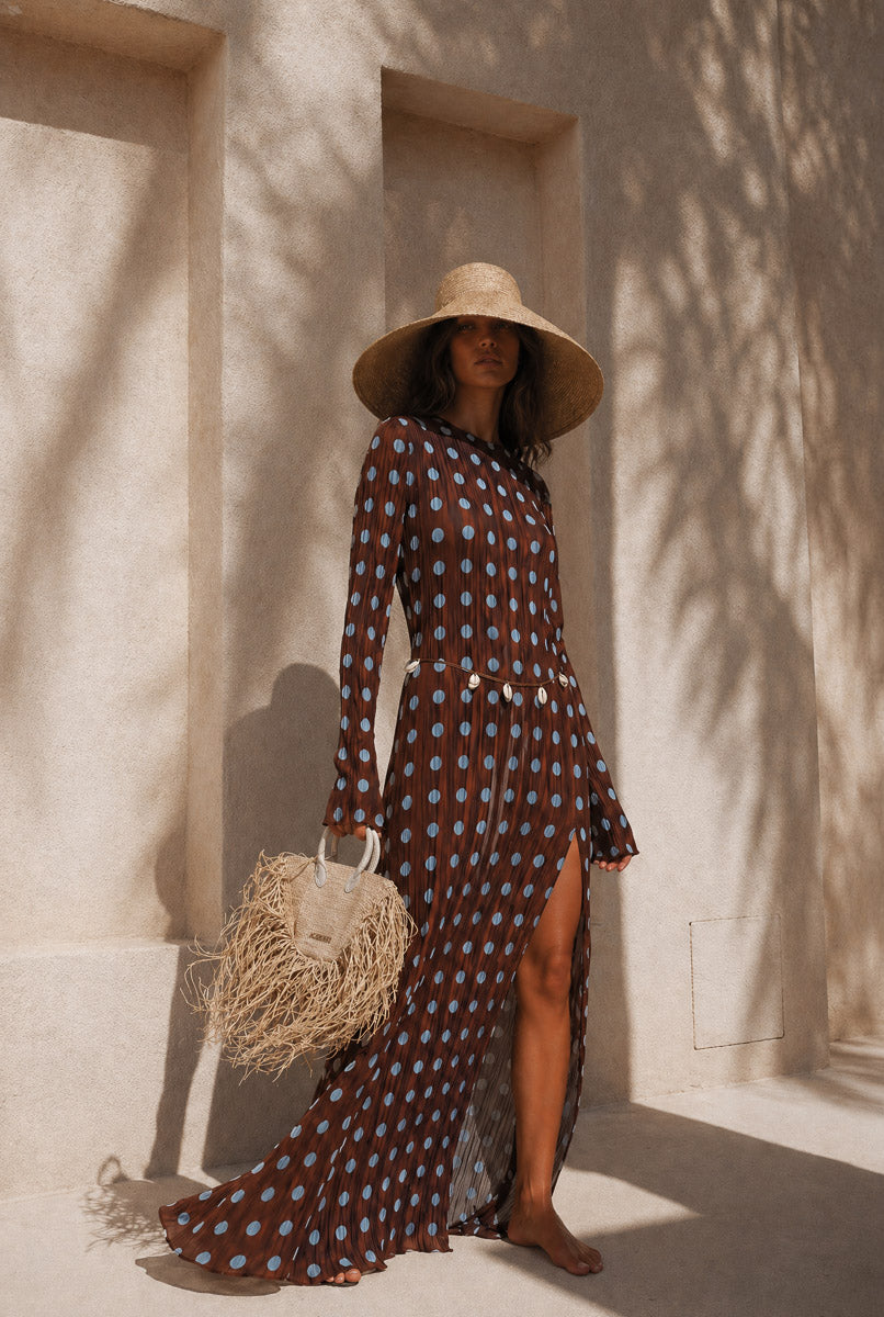 Isla Dot Maxi Dress (Pre-Order)