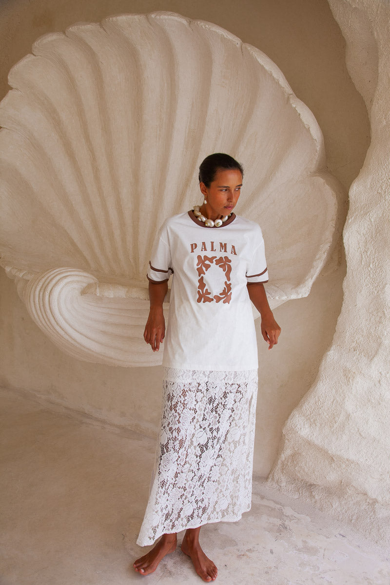 Palma Garden T-shirt - Brown