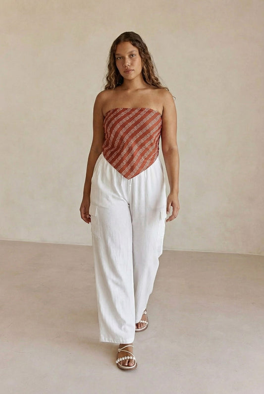 Off-White  Side Walk Linen Cargo Pants