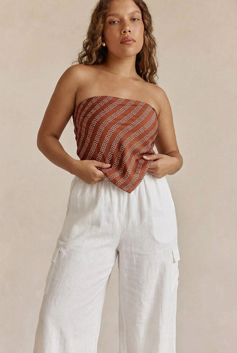 Off-White  Side Walk Linen Cargo Pants