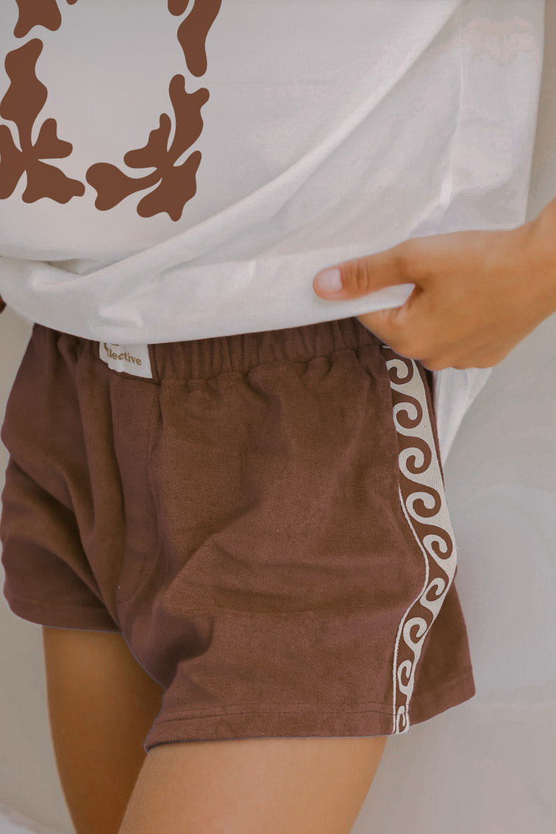 Terry Shorts - Chocolate Brown