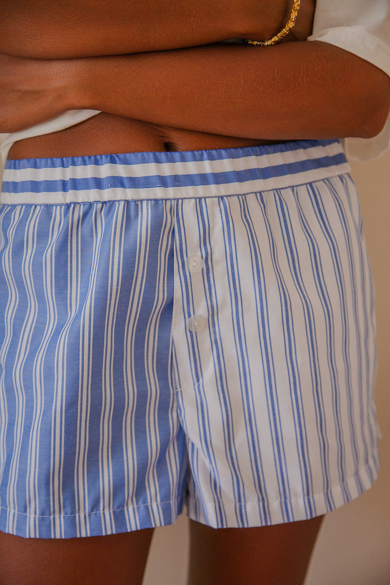 The Blues Shorts-Stripe