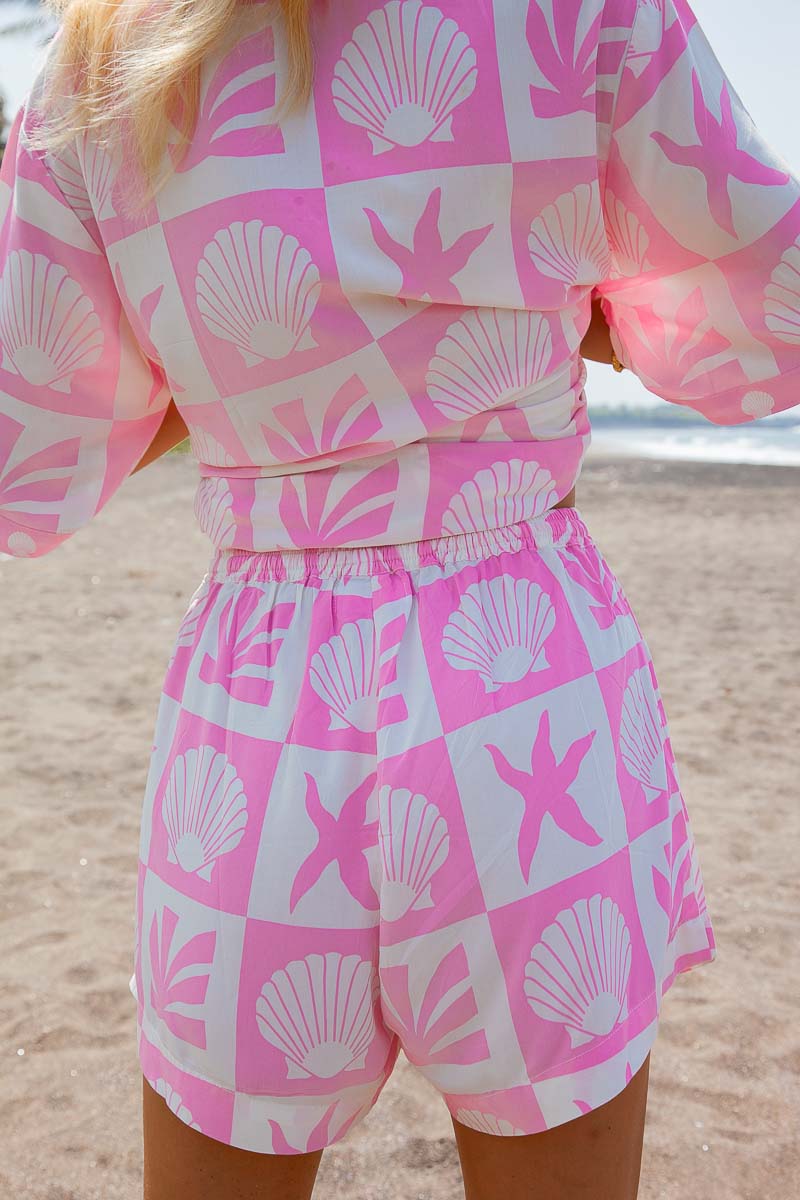 Vanuatu Shorts - Pink womens pink beach shorts